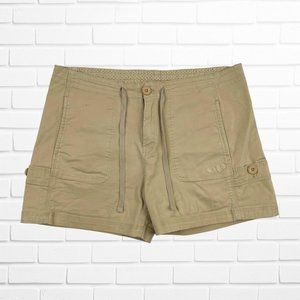 Weird Fish Womens Cream and Tan Shorts